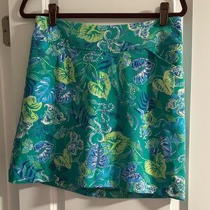 Lilly Pulitzer Green and Blue Mini skort